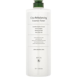 AVCA CICA Rebalancing Essence Facial Toner - Korean Toner with Centella Asiatica for Hydrating & Soothing, ph5.5 Trouble Care, Korean Skin Care (1L/33.8fl.oz.)