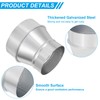 PATIKIL 5 Inch to 4 Inch Round Duct Reducer Increaser