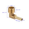 M METERXITY Brass Pipe Barb Fittings - 90° Angle Brass