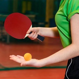 Gentpovth Tischtennisschläger Set mit 2 Schlägern, 3 matten Tischtennisbällen und 1 Tragetasche, Premium Tischtennisschlaeger, Profiqualität für Freizeit,Training, Kinder,Erwachsene (Drinnen,Draußen)