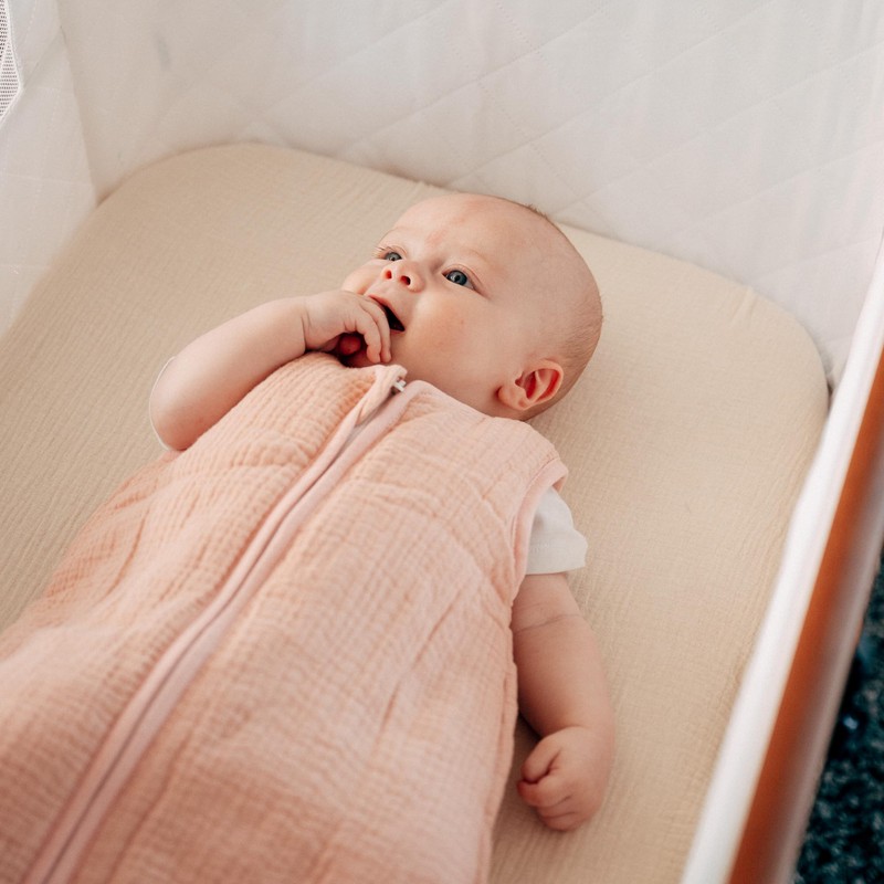 KUNU Bedside Bed Sheet Muslin (Pink)