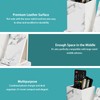 LADSTAG Pen Holder Desk Organiser with Inductive Charging Station (Marble)