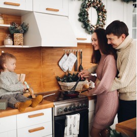 WYSKONT Bato Furniture Handles, Oak Furniture Knobs, Decorative Wood, Handles for Kitchen Cabinets, Knobs for Cupboards, Cabinet Knobs, Furniture Knob (17.5 cm)