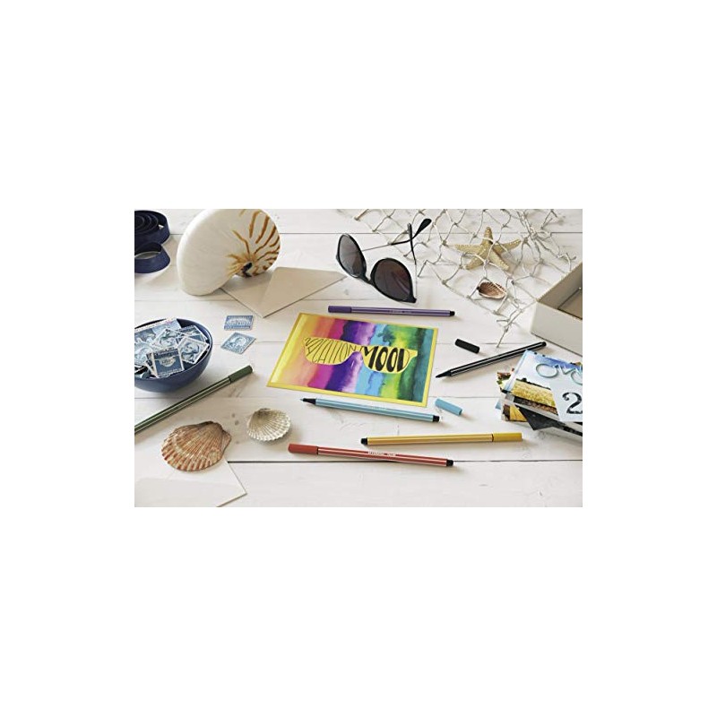 Stabilo Pen 68, Felt Tip, Medium Tip, Pack of 1