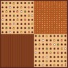 Hamamonyo Small Cloth (Furoshiki, 19.7 inches (50 cm), Bean Canele