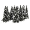 10 pieces dark green landscape landscape model cedar trees