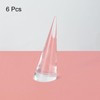 sourcing map Pack of 6 Acrylic Ring Display Holder Solid