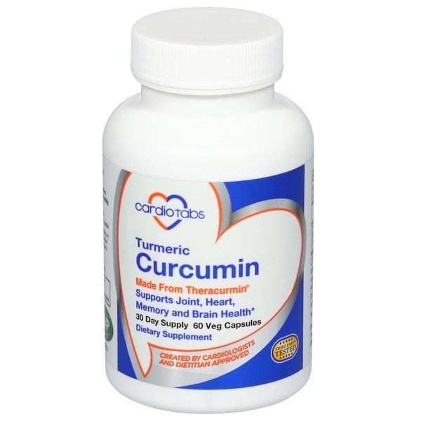 CardioTabs Turmeric Curcumin - Joint, Heart, Memory & Brain Supplement