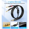 Tisino 6.35mm TRS Stereo Jack to Dual 6.35mm TS Mono