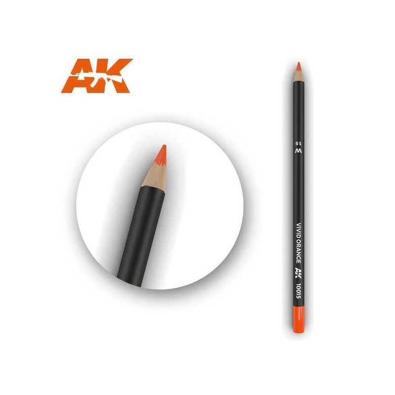 CAK10015 Water-based Pencil for Weathering - Vivid Orange / CAK10015