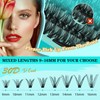Lash Clusters Kit 240PCS Eyelash Extension Kit D Curl Wispy