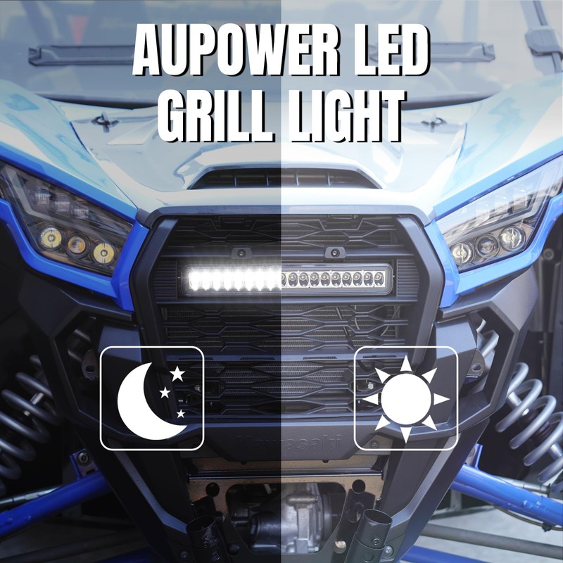 AUPOWER Front Grill Light for Kawasaki Teryx KRX 1000 Accessories,Front
