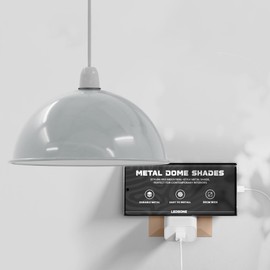 LEDSONE Easy Fit Light Shade, Vintage Industrial Metal 21cm Dome Shaped Lamp Shades Ceiling Pendant Light Lampshade for Living Rooms bedrooms Kitchen Dining Room Restaurant Hallways Cafe