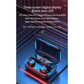 True Wireless Earbuds, 2024 Bluetooth Headphones 5.3 Earbuds, Waterproof Touch Control Ear Buds in-Ear Built-in Mic, with LED Power Display, IP7 Waterproof Earphones Sport Headset - Model 6