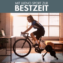 LILENO SPORTS Floor Protection Mat [60 x 120 cm] Silver - Treadmill Mat 1 mm Thickness - Fitness Underlay Mat for Cross Trainer, Roller Trainer and Other Fitness Equipment - Also as a Yoga Mat