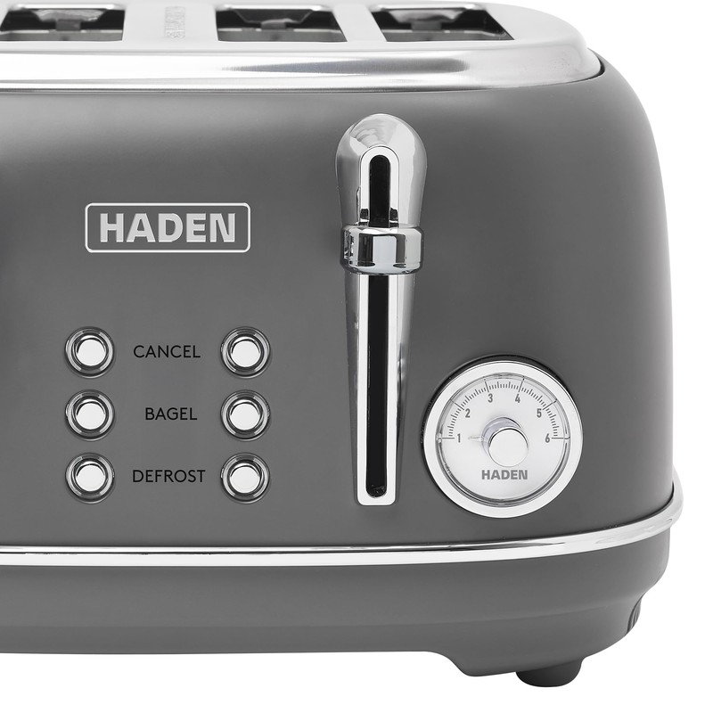 Haden Chelsea 4 Slice Wide Slot Toaster with Adjustable Browning
