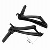 Motorcycles Black Rear Passenger Foot Pegs Rest Bracket Fit for