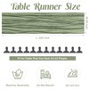 Sage Green 10FT Cheesecloth Table Runner Boho Gauze Fabric Table