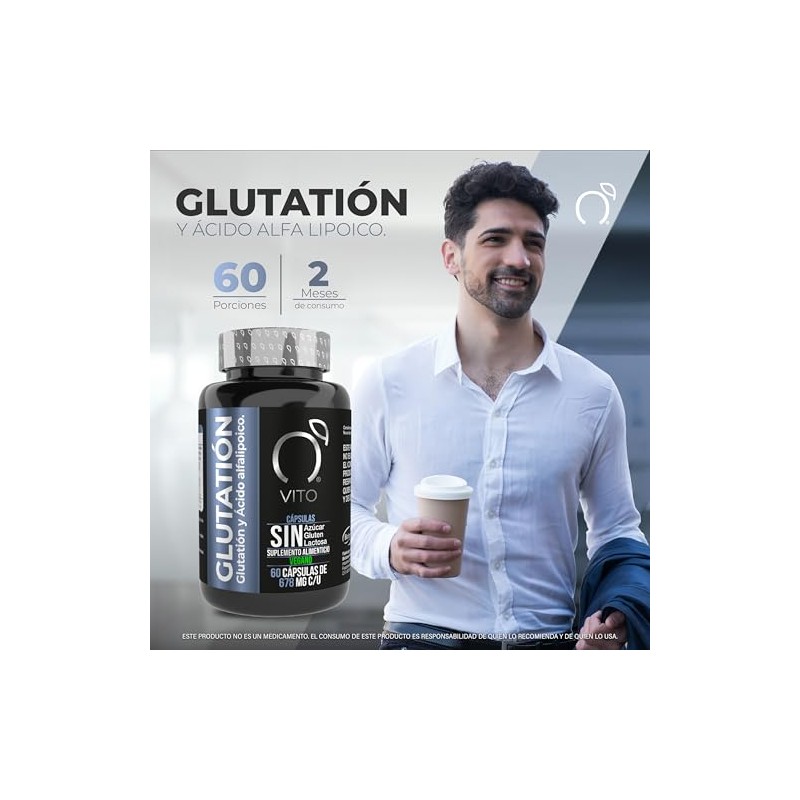 VITO - Glutatión con Ácido Alfa Lipoico - 60 Cápsulas