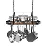 Chloraeon Hanging Pot Rack,32-Inch Ceiling Pot Rack for Kitchen,Space-Saving Pot