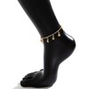 Clataly Star Tassel Ankle Gold Crystal Ankle Bracelets Beach Foot