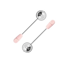 TEAliSe Set of 2 Loose Leaf Tea and Spice Infuser Ultra Fine Stainless Steel Strainer & Steeper for a Superior Brewing Experience