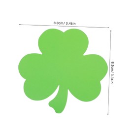 Operitacx 40st Klee-decoupage Einladungs-Kleeblatt- Partydekoration St. Patricks Day Aufkleber DIY-dekore Für Sammelalben DIY-papierausschnitte 300 g Beschichtetes Papier Light Green