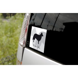 Border Collie Dog Sticker Premium Silhouette Monotone M MK-2