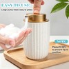 RETON 2 Pack Ceramic Foaming Soap Dispenser, 12oz Foam Hand