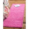 Unique Loom Solid Shag Collection Area Rug (2' 6" x