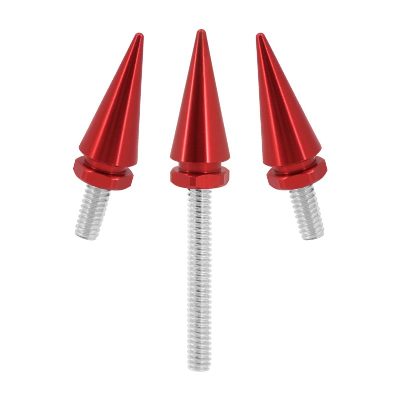 YHMTIVTU Red Windshield Trims Bolts Spike Screws Kit Fit For