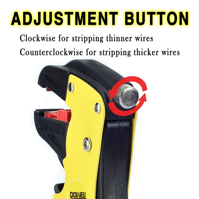 DOWELL Wire Stripping Tool Wire Stripper Cutter 14-24AWG for Flat