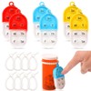 6 Pack Medication Pill Tracker Pill Reminder with Ties Reusable