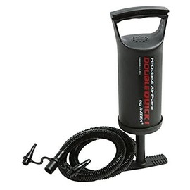 Intex 68612 Double Quick High Output Handluftpumpe, Schwarz, 29 cm