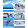 Dog Pool for Large Dogs,Foldable Plastic Pool for Dogs Slip-Resistant