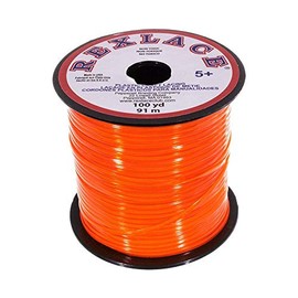 Craft County Rexlace Plastic Craft Lace, 3/32-Inch (Clear Orange)