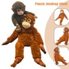TQJOUJOU Punch Monkey Plush Toys, 2Pcs Baby Monkey & Orangutan