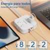 Glückluz Regleta Multicontacto, Conector Multiple con 8 Enchufes de CA