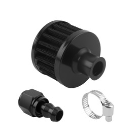 12mm Fuel Cell Vent Filter with 8AN (3/4-16) Female Fitting,High Efficiency Fuel Tank Breather/Vent Filter for Engine Fuels System,Universal Engine Vents Filters Car Accessories