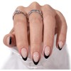 Uñas Francesas con Punta a Presión 24 Piezas de Uñas