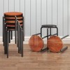 Rukulin Stacking Stools Set of 4, 18" H Backless Round
