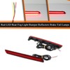 ADIIL 2PCS Red Lens Red LED Rear Fog Light Bumper