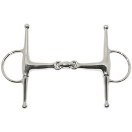 Full-Cheek Snaffle STAINLESS STEEL, French-link, 14, 5, stainless steel, 14, 5, stainless steel