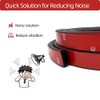 Aroilder Rubber Seal Strip, Self-Adhesive D Shape EPDM Rubber Weather