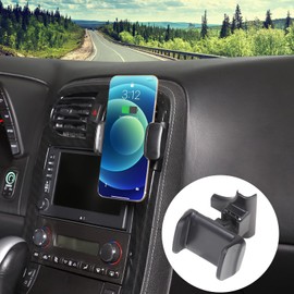 Lcojicep Car Phone Holder Compatible with Corvette C6 Z06 ZR1 2005-2013 Center Console Mobile Phone Mount, Car vent side mobile phone holder，Can rotate 360 degrees (Style A)