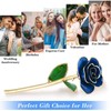 Long Stem Dipped 24k Gold Rose in Gift Box with