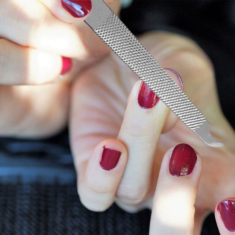 10 Pack Nail File Set Stainless Steel Double Side Nail