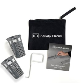 Infinity Drain HMK-65-2D Hair Maintenance Kit. Includes maintenance guide, DKEY Lift-out key, and HB 65 Hair Basket.