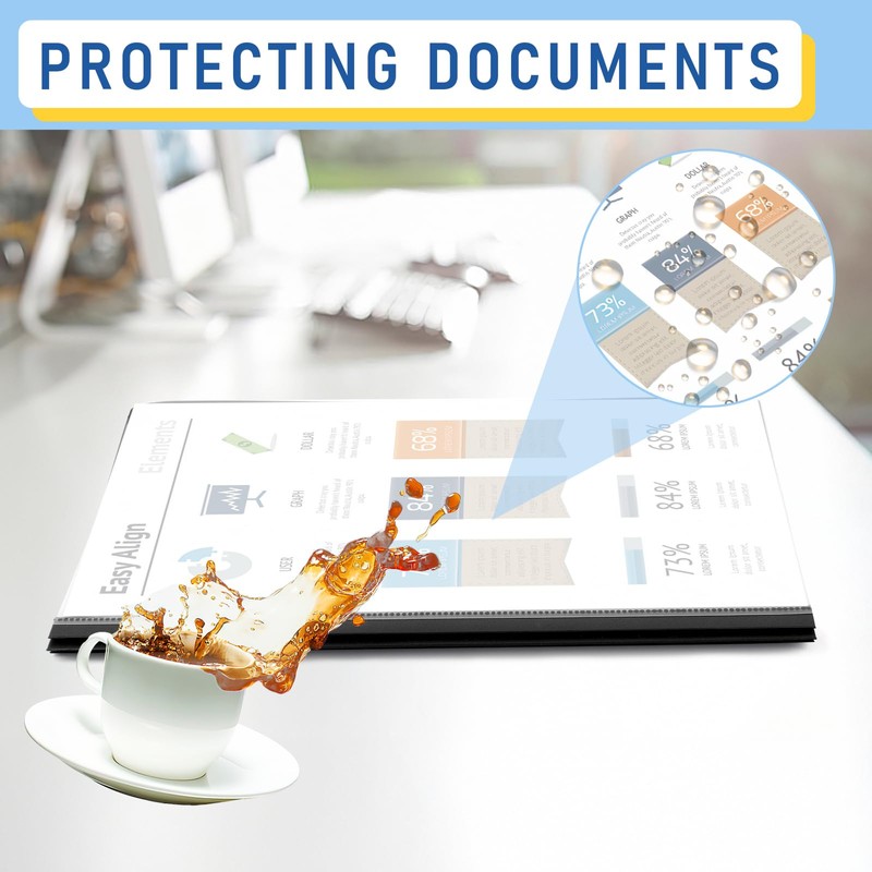 8 Pack Report Covers, COIDEA Report Covers with 3-Prong Fasteners,