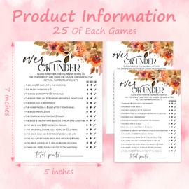 Bridal Shower Games, Wedding Games, Fall Festival Games Cards, Engagement Party Favors, Bachelorette Party Games, Minimalist Wedding Party Games, Fall Party Supplies, Grateful Games-04